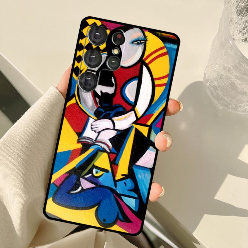 Picasso Abstract Art Painting For Samsung Galaxy S23 S22 Ultra S21 S20 FE S8 S9 S10 Note 10 Plus Note 20 Ultra Phone Case