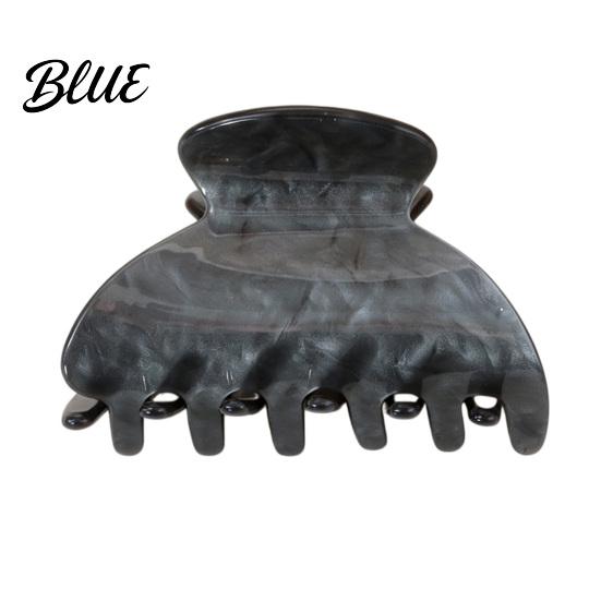 Broken Hair Grip Clip Shark Claw for Women Non-Slip Acrylic with Fine Teeth Matte Compact Shell Texture Back Head Half-Tied And Bangs Accessory