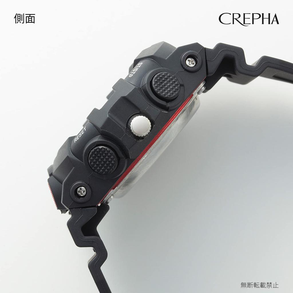 [Clefa] Digital Ana Men's Watch Waterproof Stopwatch Urethane Belt Black TS-AD252-RD