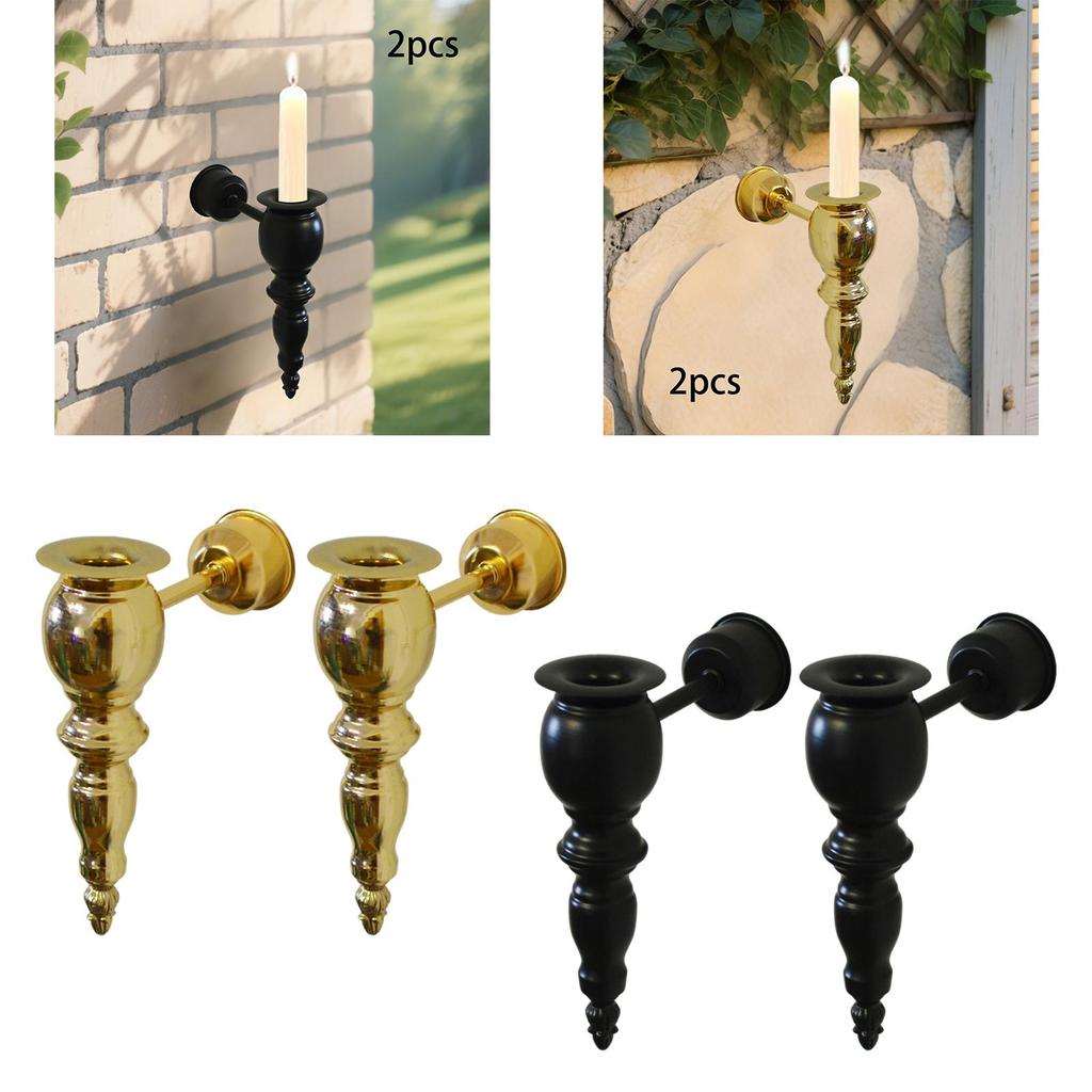 2 Stück Kerzenhalter Kerzenständer Tischplatte Hochzeit Geburtstag Dekoration Tischmittelstück Vielseitig Festival Eisenornament