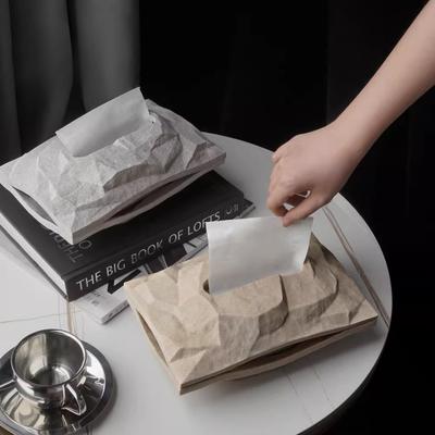 Scatola di Carta Tissue a Forma di Roccia Statua Irregolare in Pietra Scatola Porta Fazzoletti Contenitore da Scrivania Porta Asciugamani di Carta Decorazione per la Casa