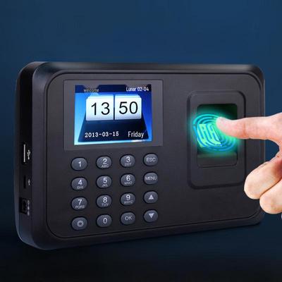 Biometrisk tidklocka med USB-export & flerspråkigt stöd