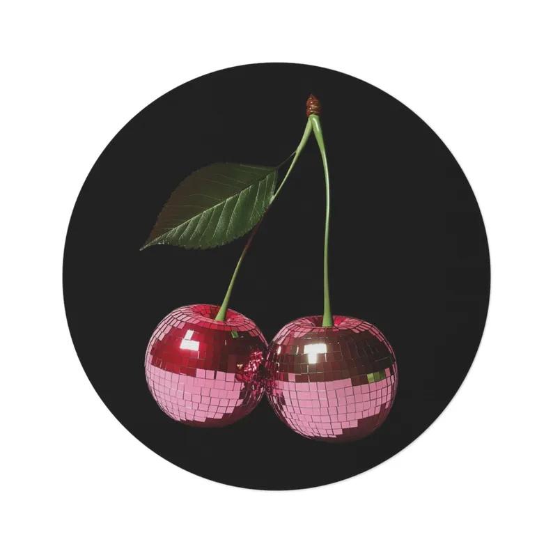 Sparkling Disco Ball Circular Carpet Dance Music Room Decoration Carpet Home Room Living Room Colorful Floor Mat Home Decoration