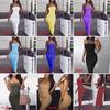 Women Sleeveless Off Shoulder Strapless Bodycon Long Maxi Evening Party Dress