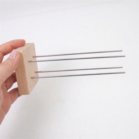 Wooden Monkey Fist Jig Portable Rope Knot Jig Knotters Craft Base Monkey Fist Knot Maker for Rope Projects Keychains Backpack Charms Craft