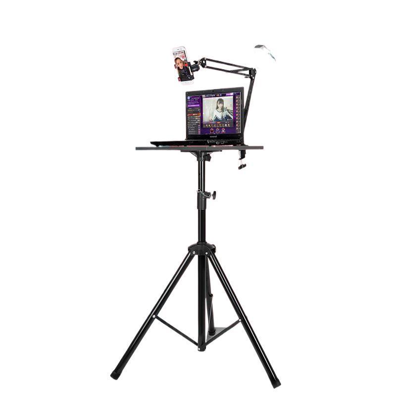Multifunctional Desktop Tripod Stand with Fill Light for Mobile Phone Live Streaming