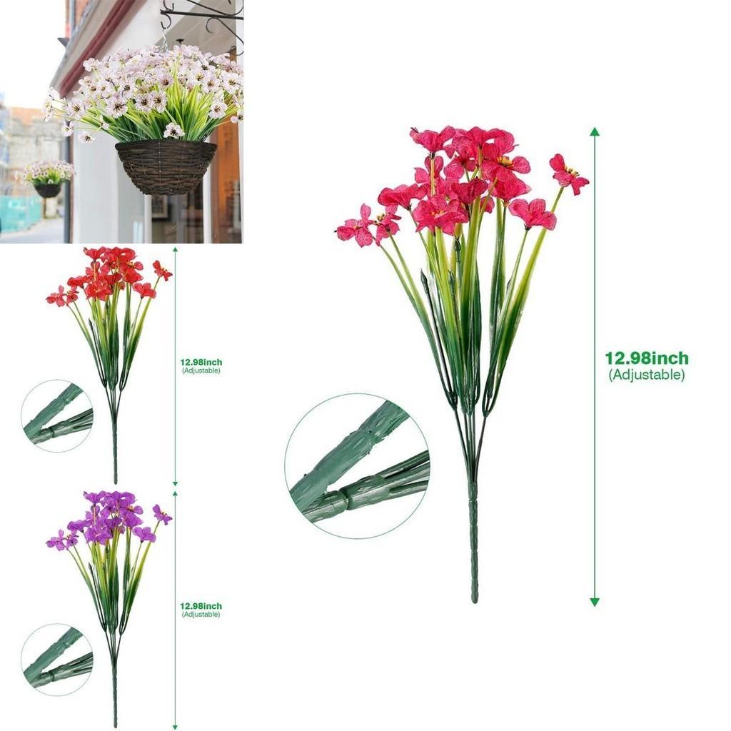 Bright And Lush Artificial Plum Blossoms Perfect Uv Resistant Outdoor Decor