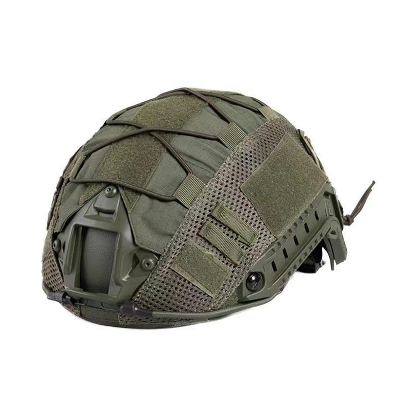 Outdoor Tactical Camouflage FAST Helmet Cover with Elastic Cord