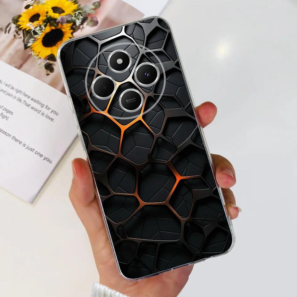 For Xiaomi Poco C75 Case 2024 New Stylish Flower Soft Transparent Silicone Phone Cover For Xiaomi Poco C75 4G C 75 PocoC75 Coque