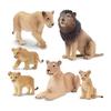 TOYMANY 6PCS Lion Figure Set, Wild Animal Figure, Animal Model, Parents and Children, Home, Realistic Animal Model, Popular Animal, Toy, Birthday