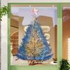 Christmas Decorative Glass Sticker Holiday Party Atmosphere Scene Layout Star Christmas Tree Window Sticker Electrostatic Window