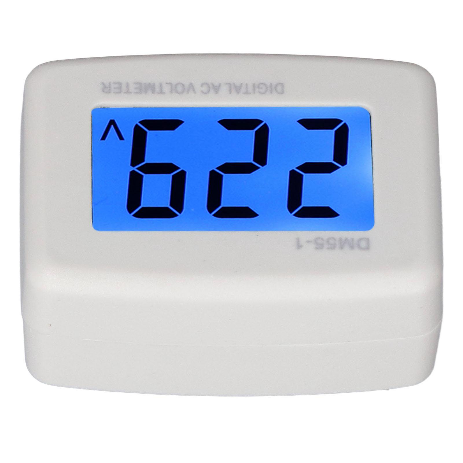 

DM55‑1 Digital Voltmeter Easy to Read LCD Digital Voltage Measuring Monitor for Home