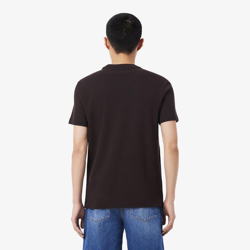 Lacoste Men's Contrast Tipped Line Match Pique Short Sleeve T-Shirt TH1004-56G3LA