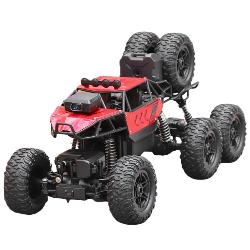 Kawaii Toy Car Gift-Upgrade Alloy 6WD Climbing Off-road Rc Cars,Remote Control Car Model,Fart Spray 8K HD Camera,Toys For Boys