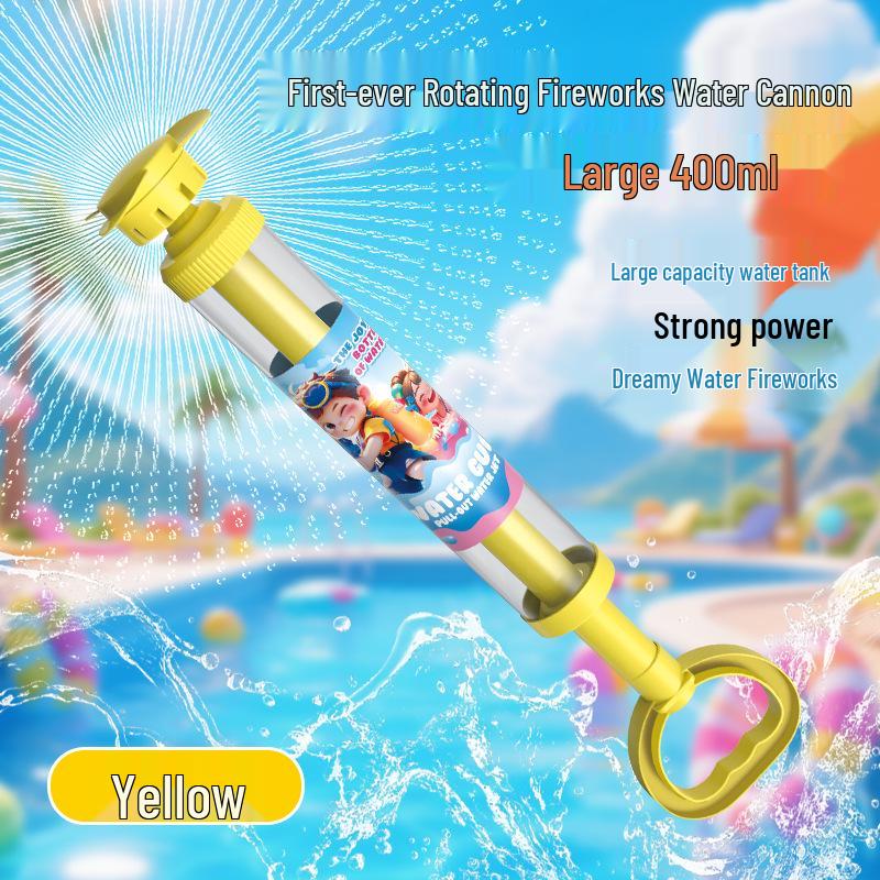 Douyin Rotating Head Fireworks Water Gun - Outdoor Water Play Toy for Kids