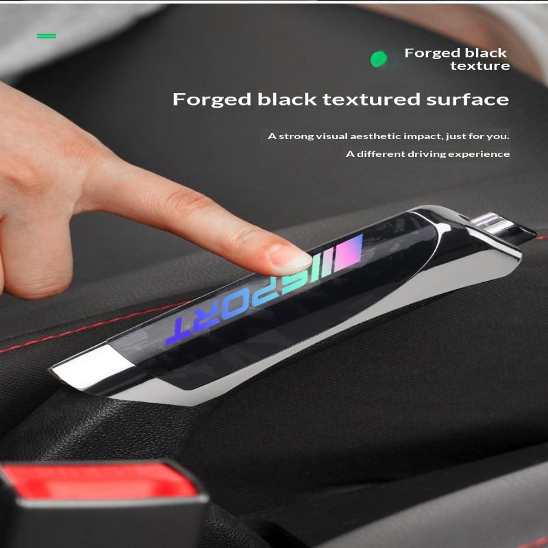 Universal Auto Handbremsgriffe Handbremsabdeckung Schutzabdeckung Kohlefaser Parkbremsdekoration Shelnterior Zubehör