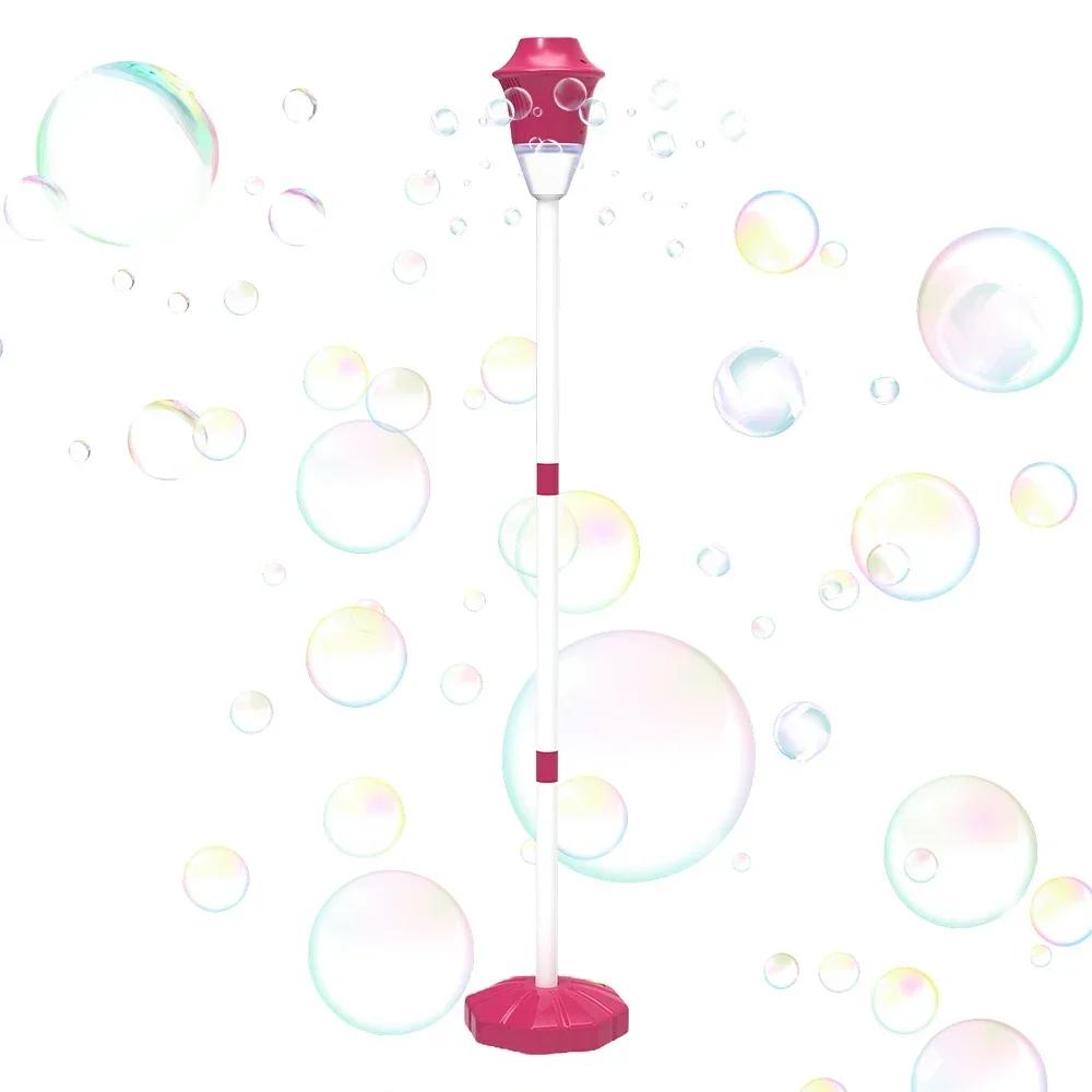Automatic Sunflower Bubble Gun Electric Street Lamp Soap Bubble Machine Maker Outdoor Games for for Wedding Birthday Party Toys