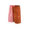 Color Block Logo High Waist Drawstring Kids Shorts Kids Shorts Dark-Red-Brown FB1327-246
