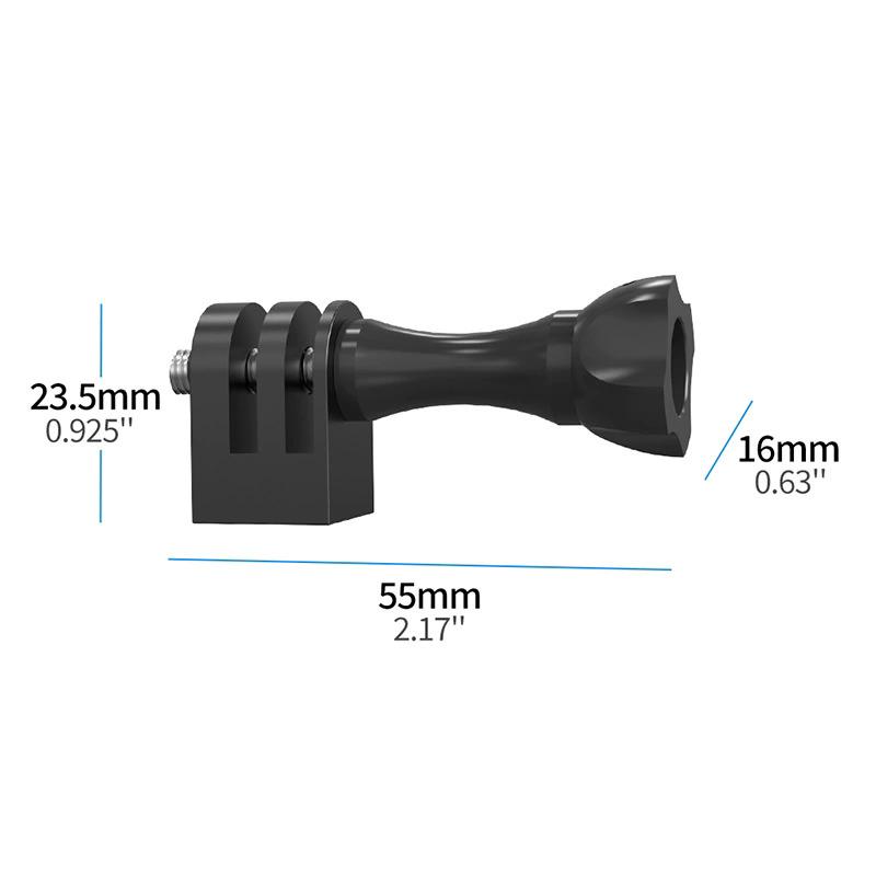 Mini 1/4" M6 Tripod Screw Adapter Aluminum Monopod Mount Base For 13 12 11 10 9 Action Camera Accessories
