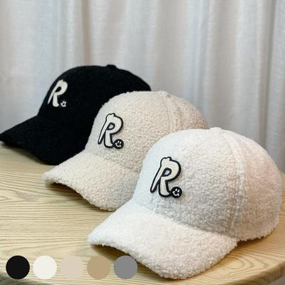 Women's Smile Patch R English Poggle Ball Cap Hat