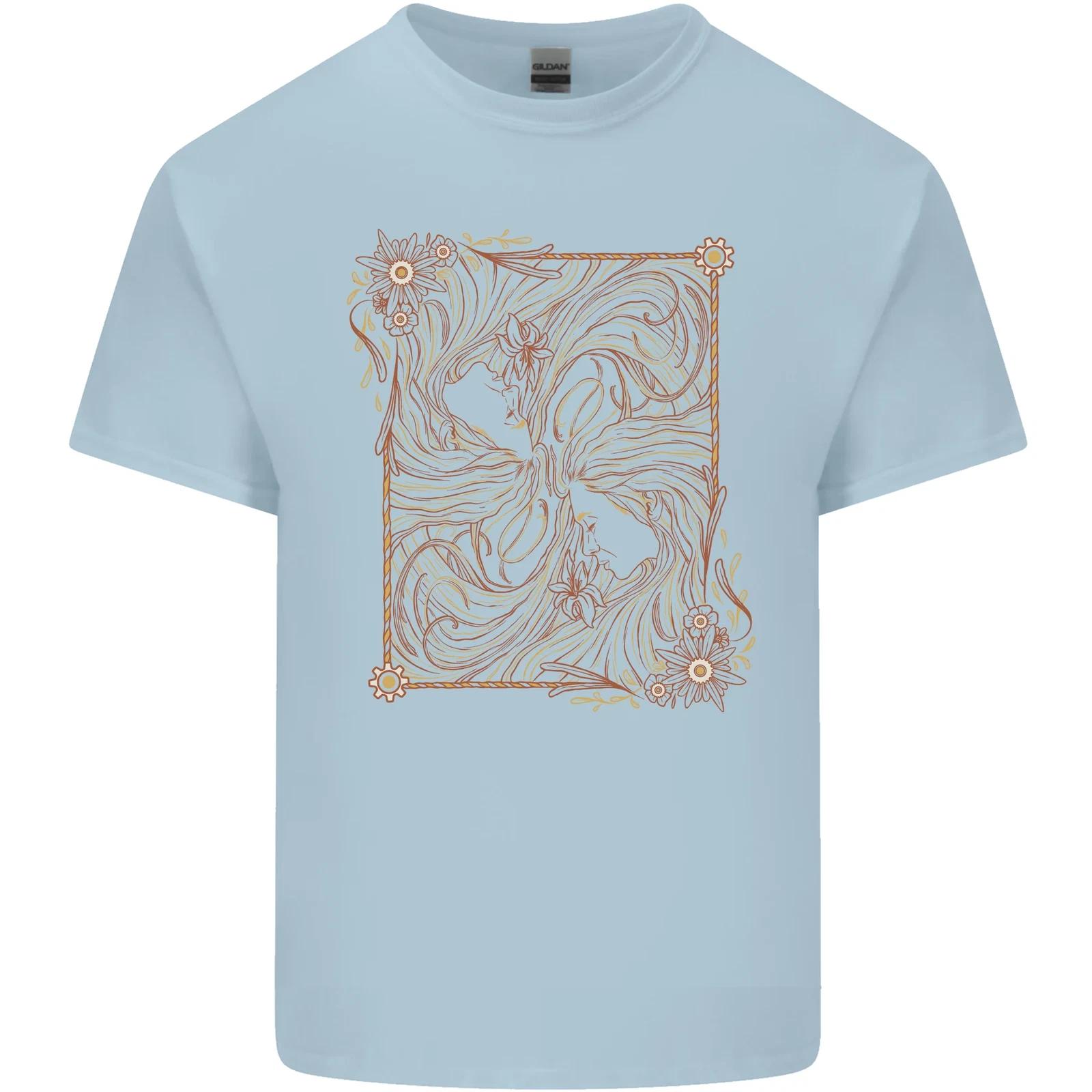 Gemini Faces Star Sign Astrological Zodiac Kids T-Shirt Childrens L