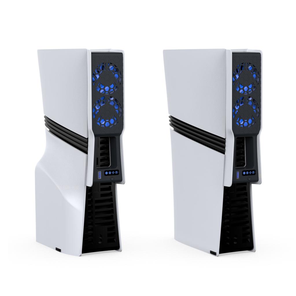 DOBE FOMIS ELECTRONICS TP5-35159 Für Sony PlayStation 5 Pro/5 Slim Kühlventilator Dual-Lüfter-Design Intelligente Temperaturregelung