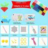 1PACK 1500 Magic Bead String Decoration Set, Water Mist Effect Beads Handmade Kit, Create a Variety of Patterns and Models