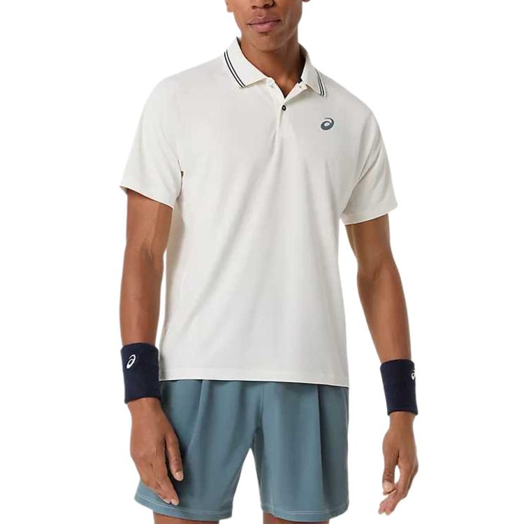 ASICS Game Polo Shirts Men s Butter Polo Collar Moderate Other 2041A381-100 M