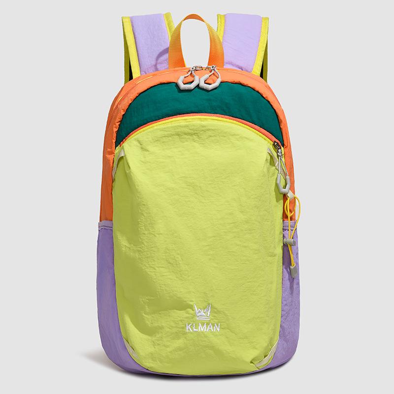 Schoolbag outdoor trendy cool lightweight contrasting color backpack men's and women's travel bag large capacity splicing leisure sports fitness