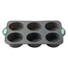 Silicone Cake Mold 6/12-Cavity Mini Fluted Tube Pan BPA-Free Non-Stick Small Cake Baking Mold Food Grade Silicone Mold Gifts for Bakers Mother's