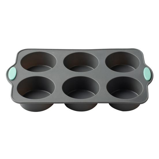 

Silicone Cake Mold 6/12-Cavity Mini Fluted Tube Pan BPA-Free Non-Stick Small Cake Baking Mold Food Grade Silicone 6Holes