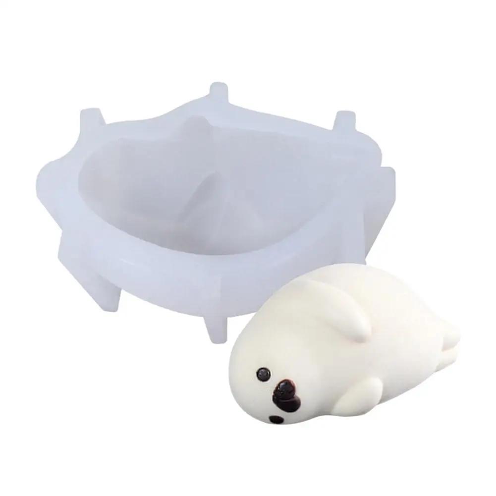 Cat Bear Milk Pudding Silicone Mold Halloween Jelly Bowl Cake, White Cold Ice Powder Mold For Cake Decoration, Cake Accesso U9E6