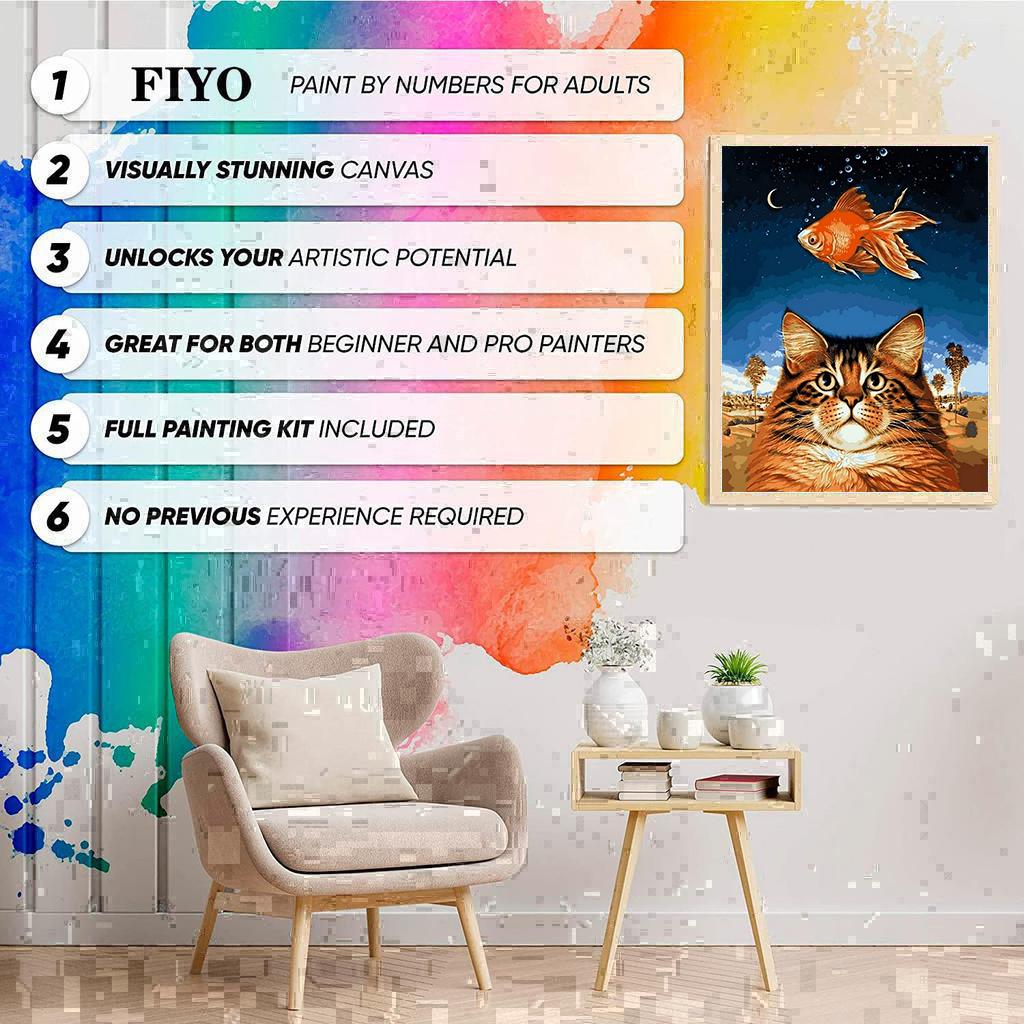 40x50 cm paveikslas pagal skaičių Fantazijos žvaigždžių pasaulis Piešimas ant drobės Rankomis tapytas menas Dovanų namų dekoras „Pasidaryk pats“ banginių, gyvūnų mergaičių paveikslėlių rinkiniai