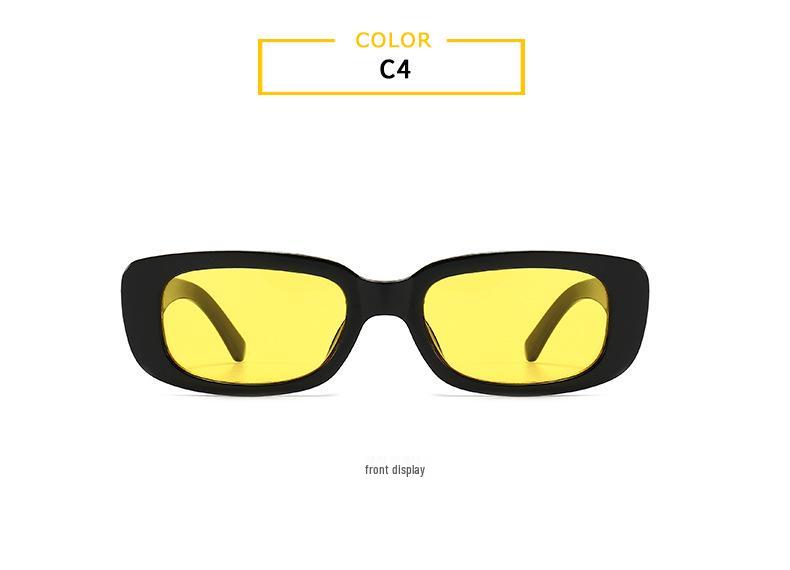 Retro Unisex Small Square Frame Sunglasses - European & American Style 95004