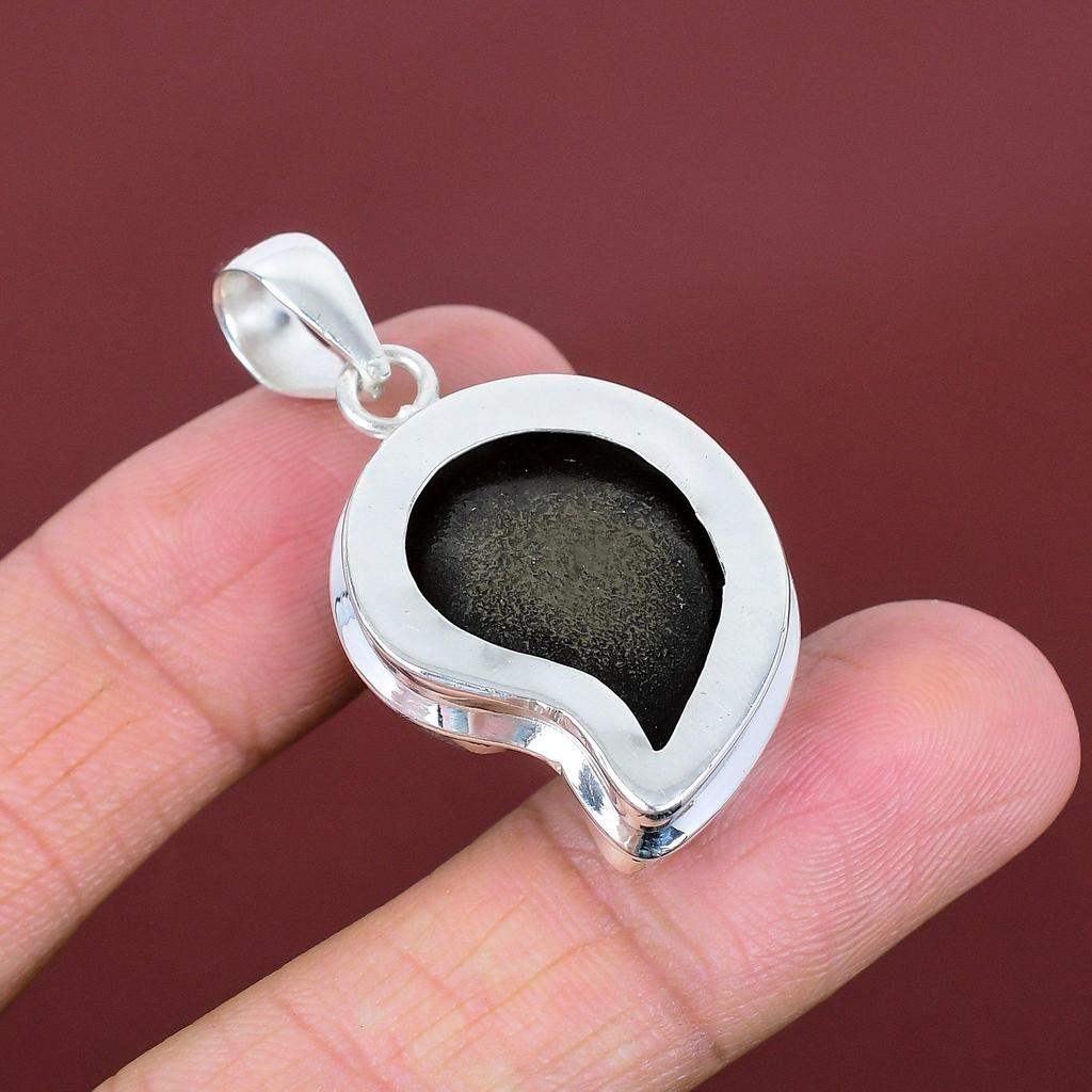 Ammonite doublet opal pendant 925 sterling silver pendant very pretty gemstone pendant handmade jewelry gifts for mom pendant for women