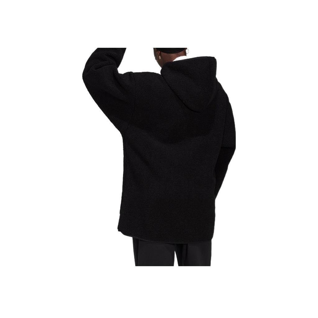 adidas New Fz Hoodie With Printed Logo And Zip Women Outerwear Black HM2841