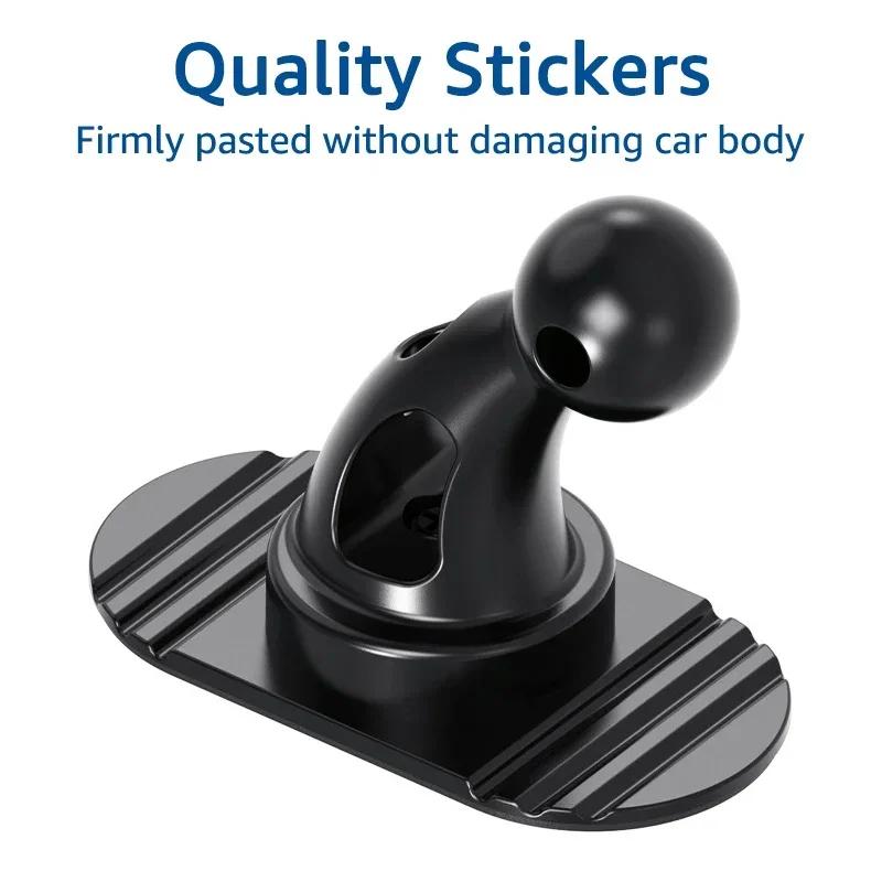 Universal 17mm Ball Head Sticky Base Car Phone Holder Dashboard Mount for Mobile Phone Stand Car Accessory