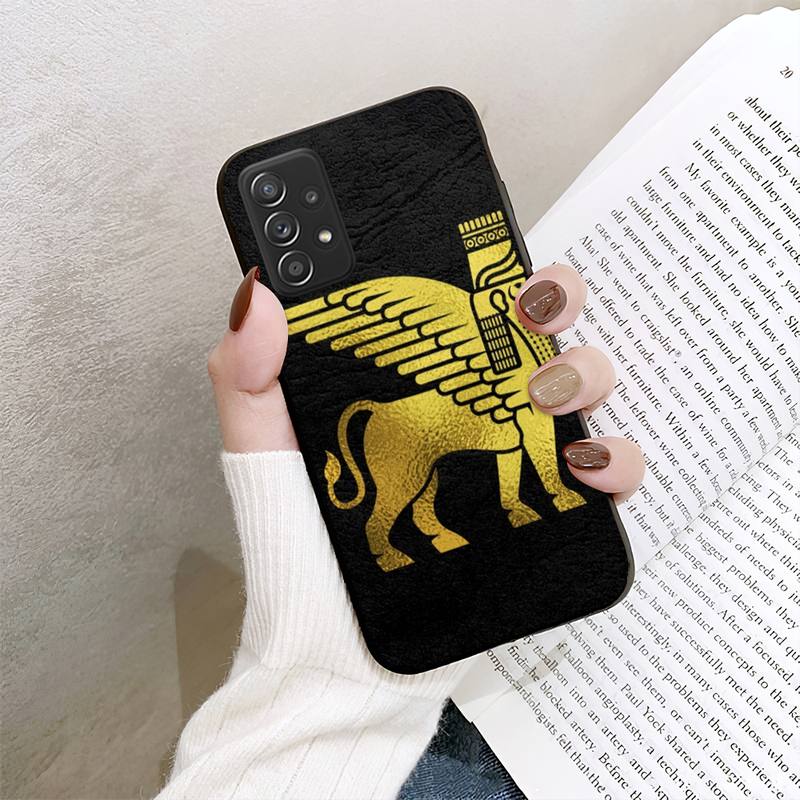 Lamassu Assyrischen Winged Lion Telefon Fall Für Samsung Galaxy A02 A12 A21 A22 A32 A41 A42 A51 A71 A72 Shell