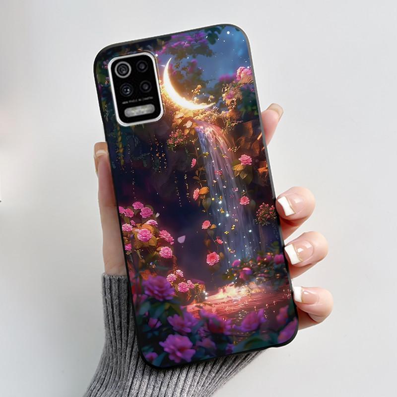 Case For LG K52 Q52 K62 Phone Case Luxury Cute Love Rabbit Funny Ultra Thin Slim Soft Black TPU Silicone Protective Back Cover