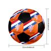 Pallone Calcio a 5 KNVB Colorato Cucito a Macchina PVC Misura 5 Pronto per Allenamento di Squadra e Competizione Durevole Rimbalzo Elevato Fantastico Regalo Sportivo