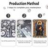 DIY 3D Pearl Diamond Painting Art Set Saint Religious Figure Home Decor Art Set Wall Art