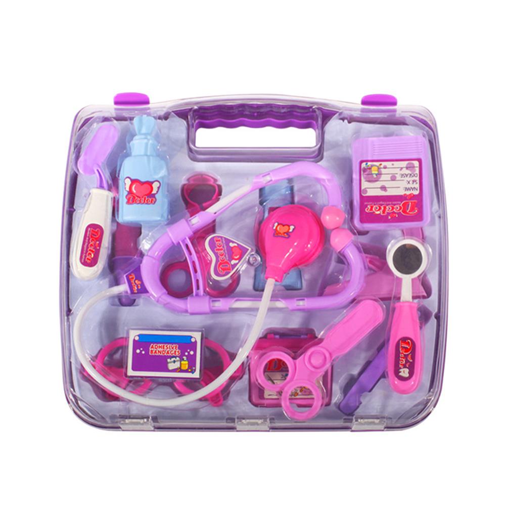 Criança criança fingir brinquedo conjunto medicina caixa jogar médico enfermeira kit médico playset