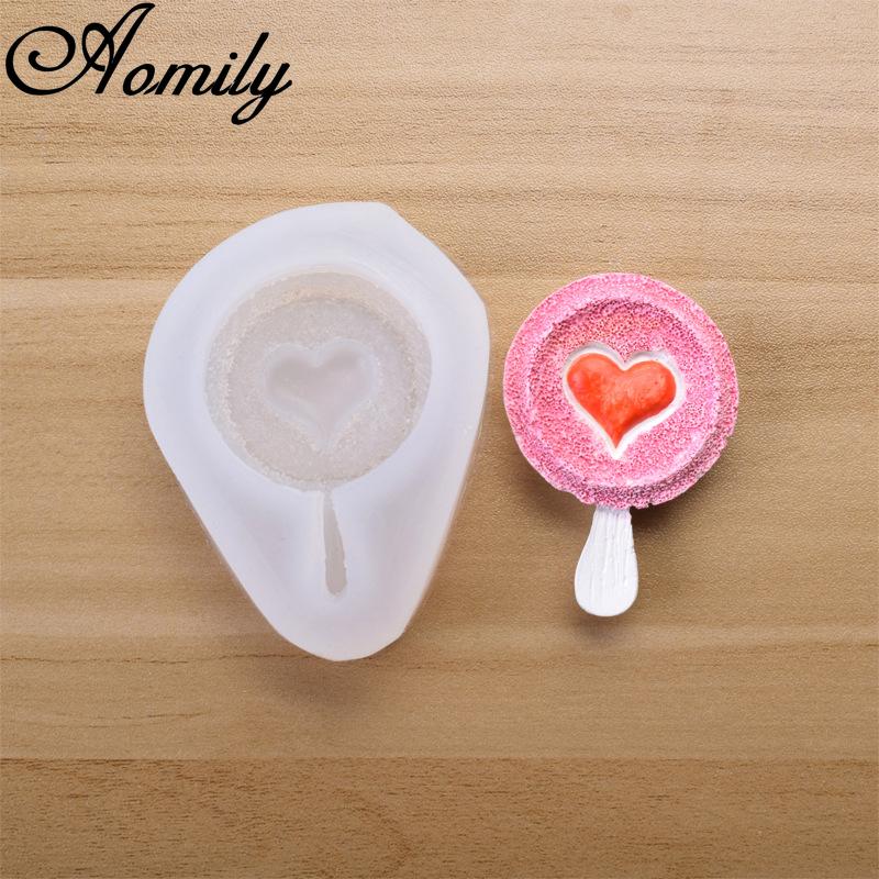 

Aomily Silicone Cake Mold DIY Ice Cream Lollipop Shaped Fondant Mold Sugar Craft Chocolate Moulds Pastry Tool Bakery Accessories