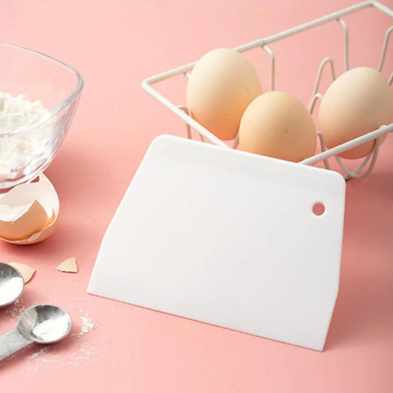 

Fondant Pastry Cutter Plastic Cake Cream Spatula Dough Butter Batter Scraper Baking For Baking Cutting Tools Kitchen Gadgets білий