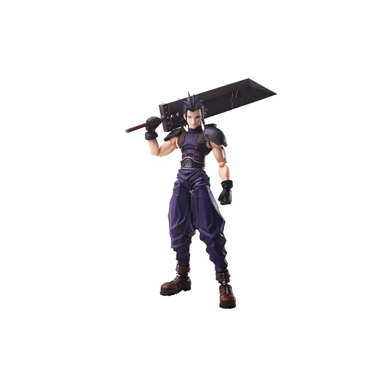 Final Fantasy VII BRING ARTS Zack Fair Action Figure in PVC dipinta