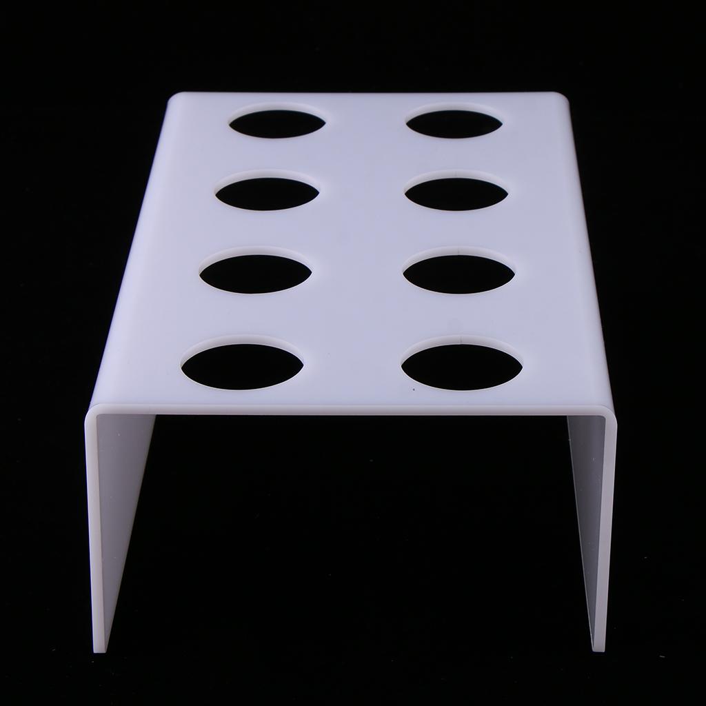Heavy Duty 8 Holes Acrylic Stand Holder Ice Crisp Tube Cone Holder