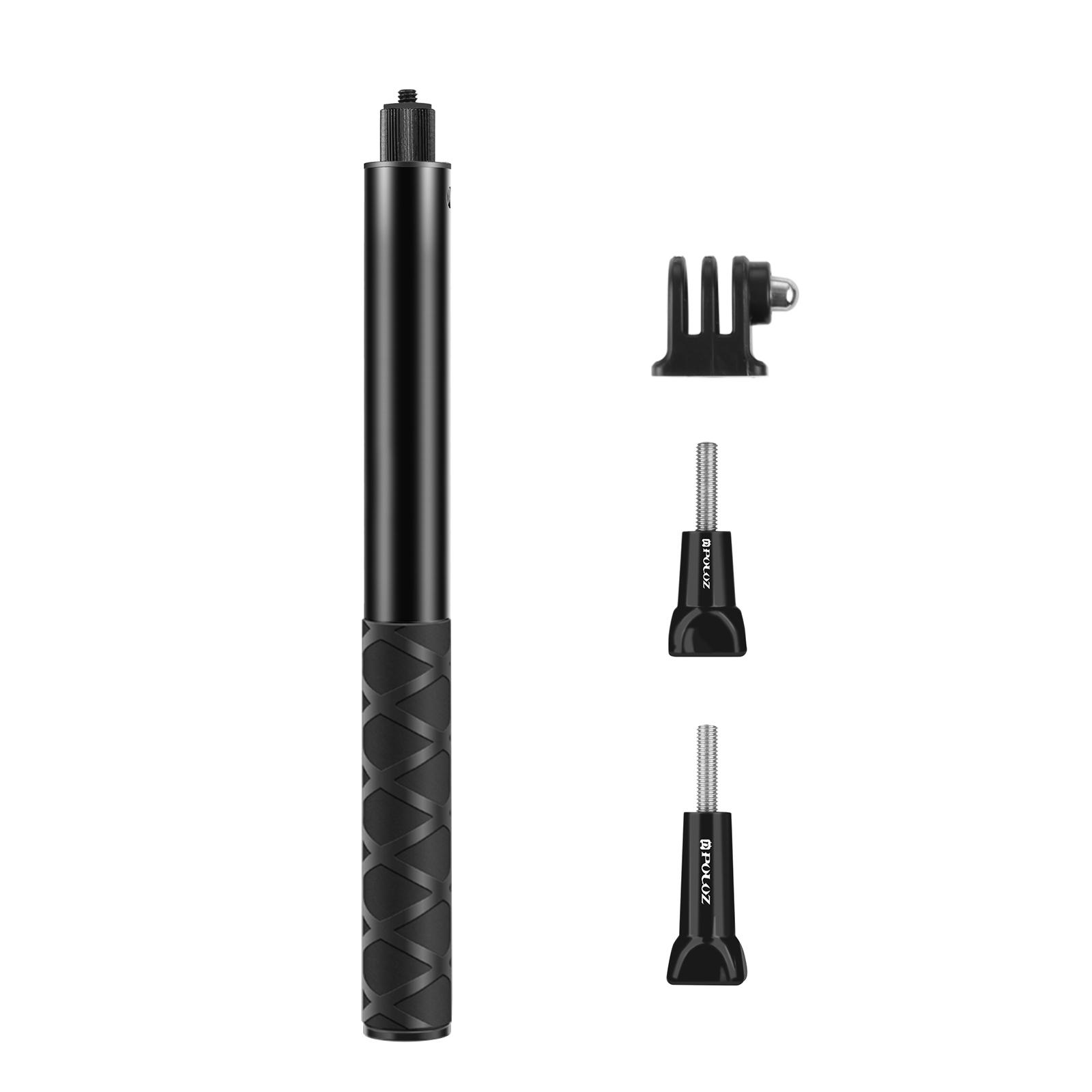 

PULUZ 70cm Metal Selfie Stick Monopod with Invisible Adapter Base & Screw for Insta360 One RS / X2 / X3 Base
