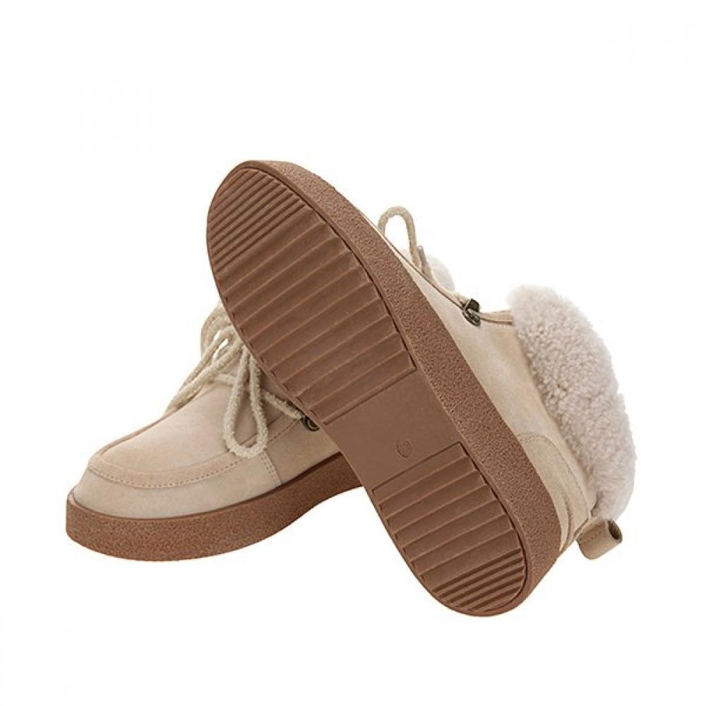 Barbara Leather Wool Snow Derby Boots Bbg867be