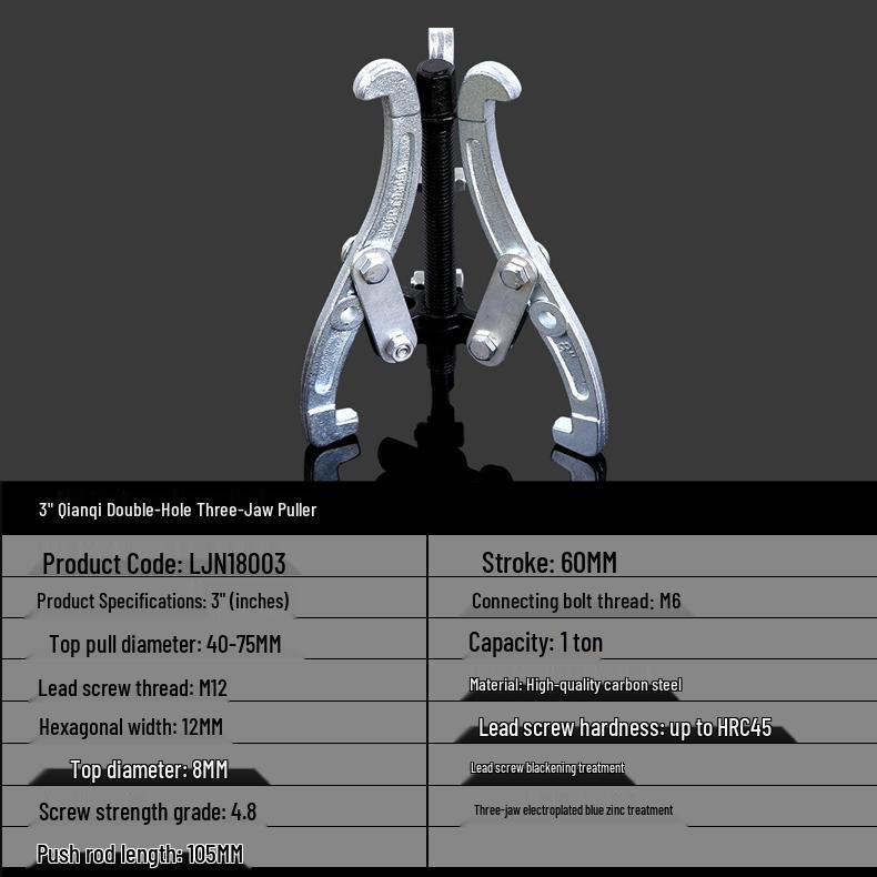 Dual-Jaw Multifunction Bearing and Wheel Disassembly Tool