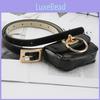 Square Belt Buckle With Square Bag Dualuse Casual Versatile Imitation Leather